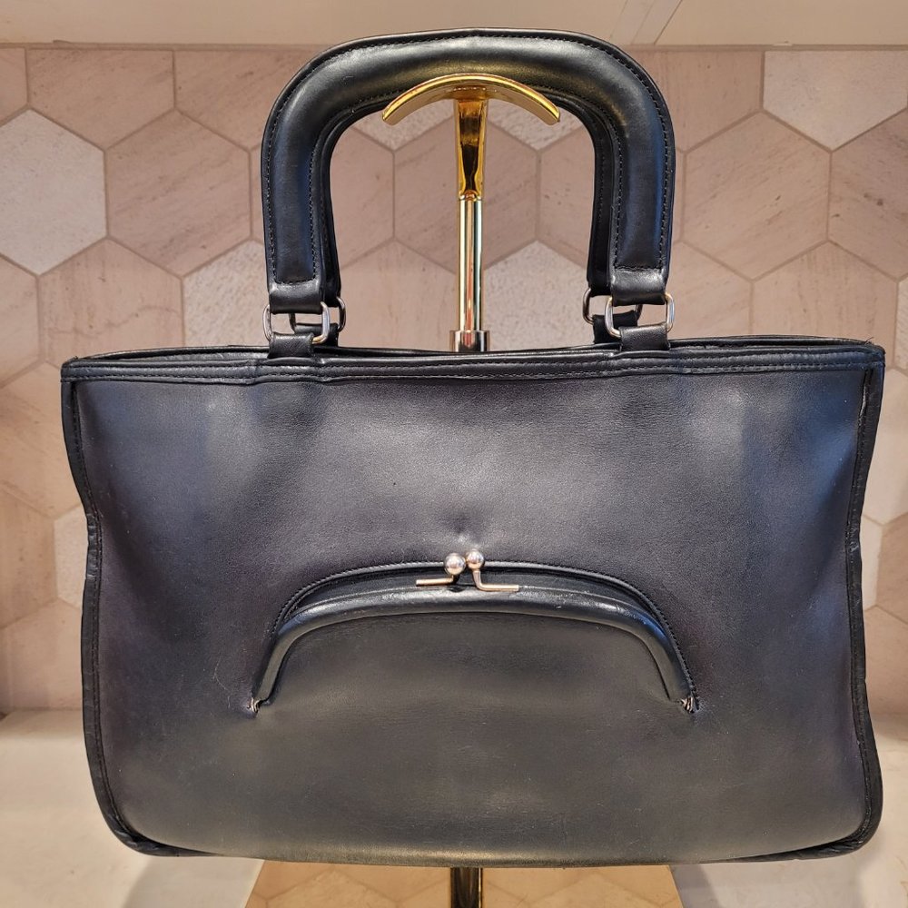 Vintage Coach Watermelon Kisslock Satchel/Tote